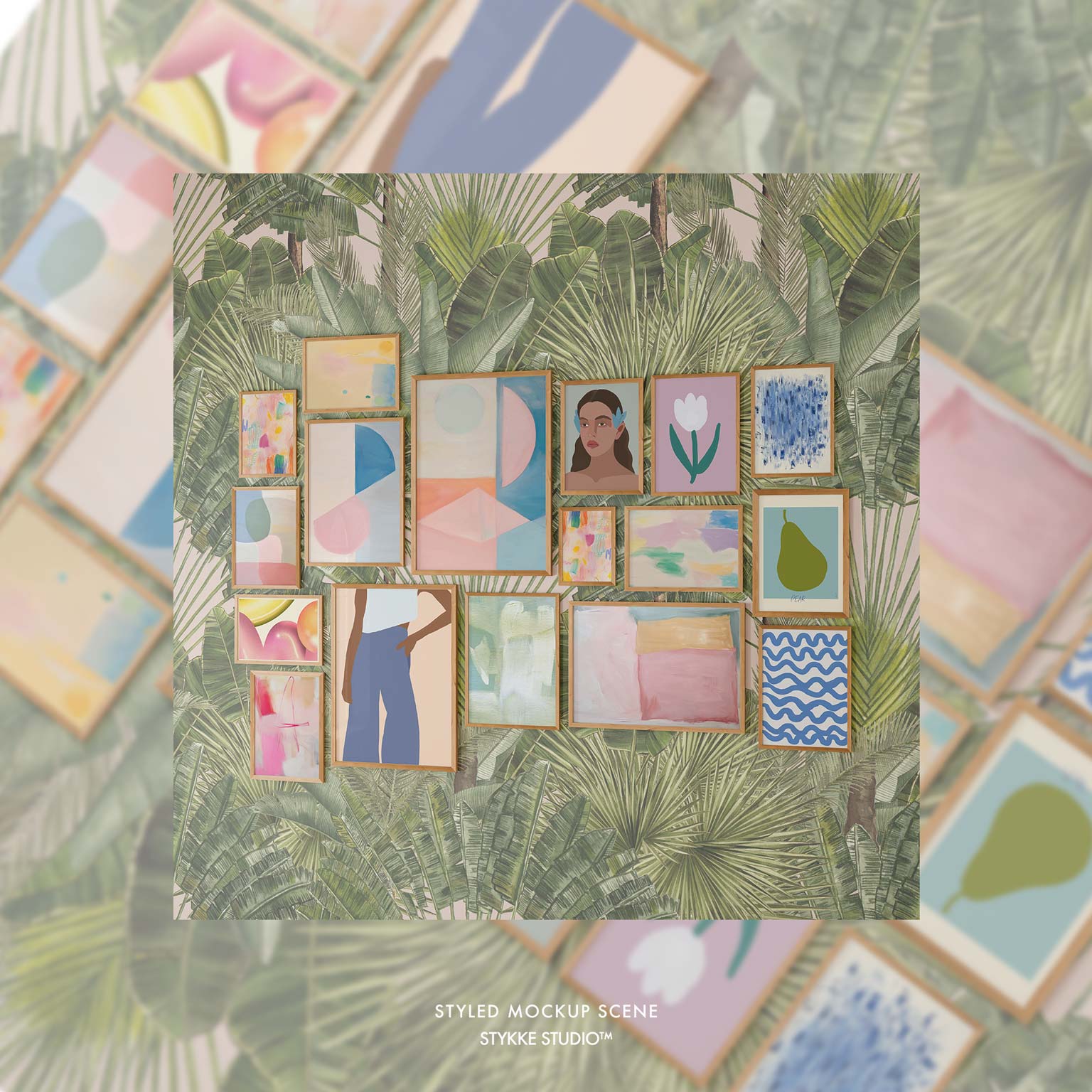 Gallery Wall Frame Mockup | Soft Light 4