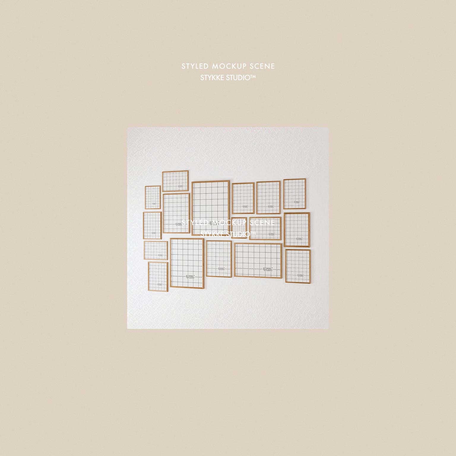 Gallery Wall Frame Mockup | Soft Light 4