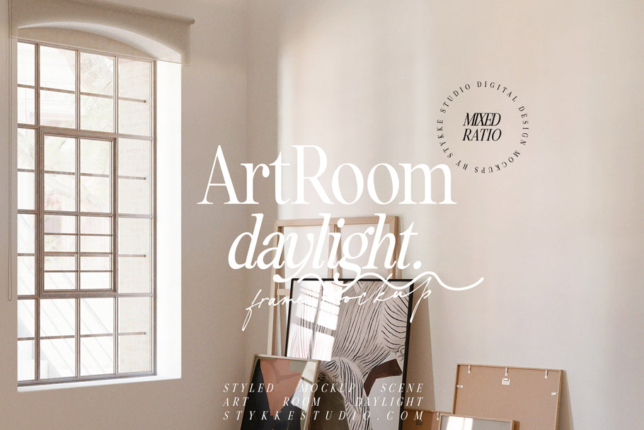 ART ROOM daylight | Mixed Ratio Frame Mockup