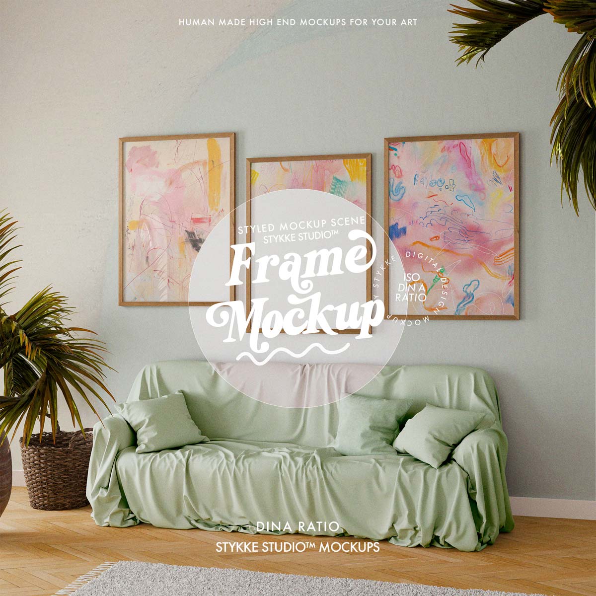 Frame Mockup Trio | Tropical Linen 3