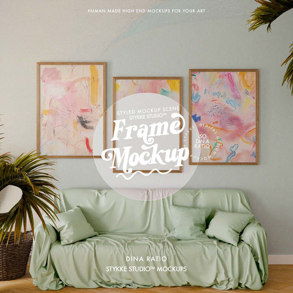 Frame Mockup Trio | Tropical Linen 1