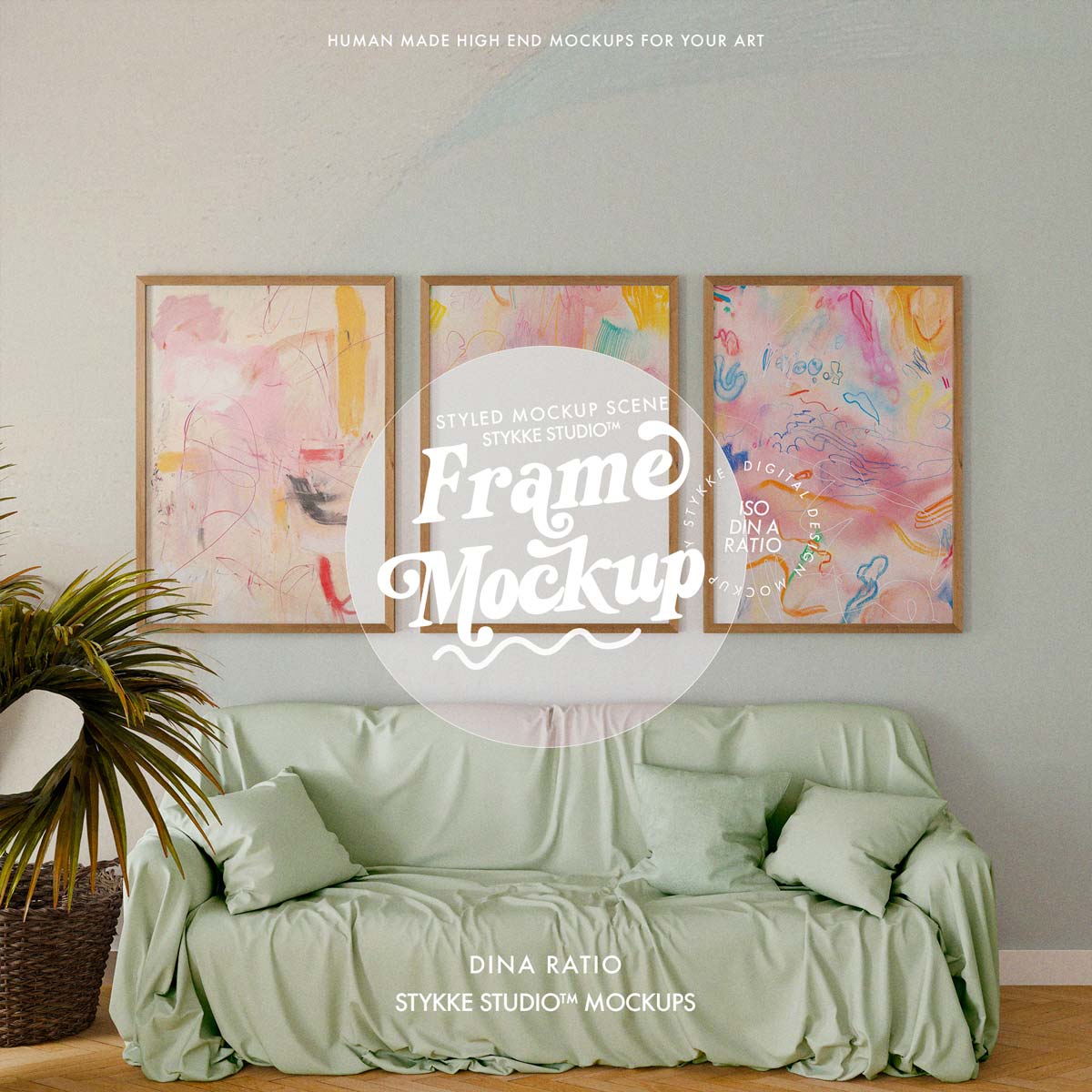 Frame Mockup Trio | Tropical Linen 2