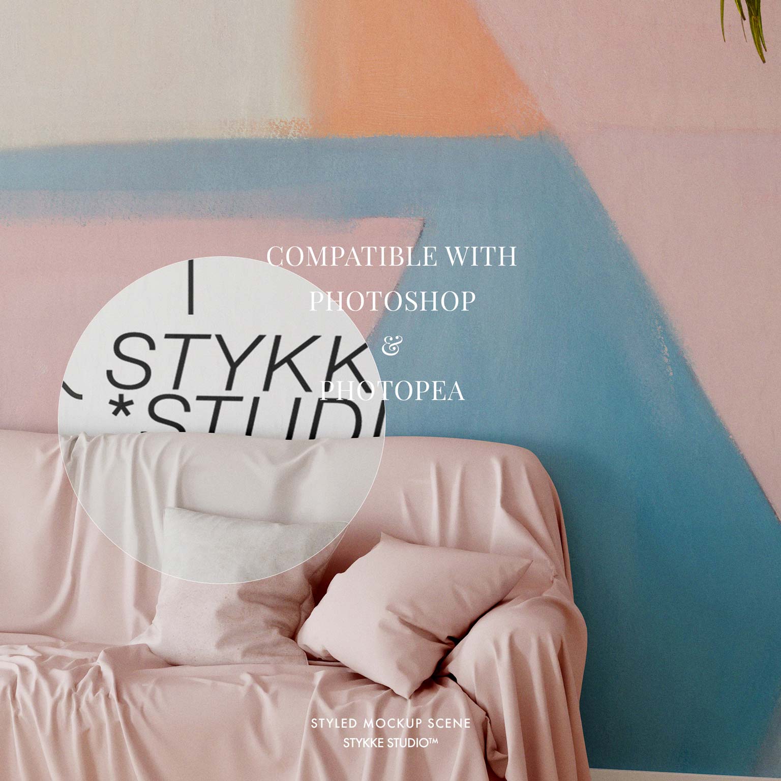 Wallpaper Mockup | Tropical Linen 2