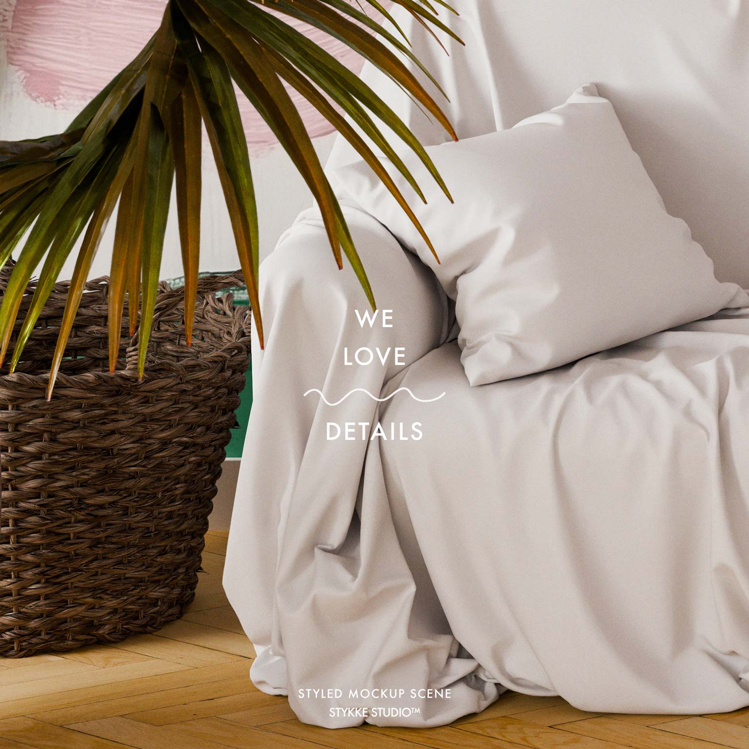 Wallpaper Mockup | Tropical Linen 1