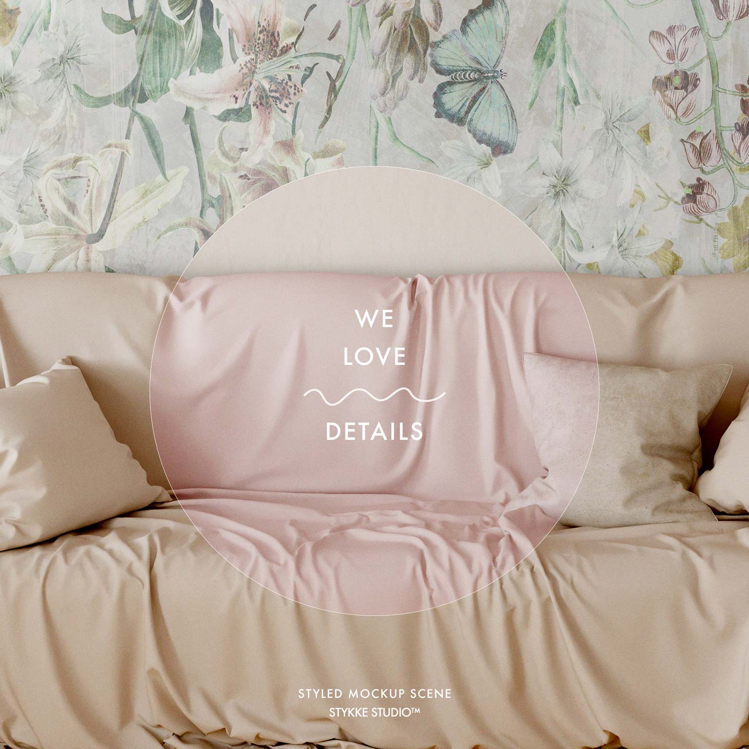 Wallpaper Mockup | Tropical Linen 1