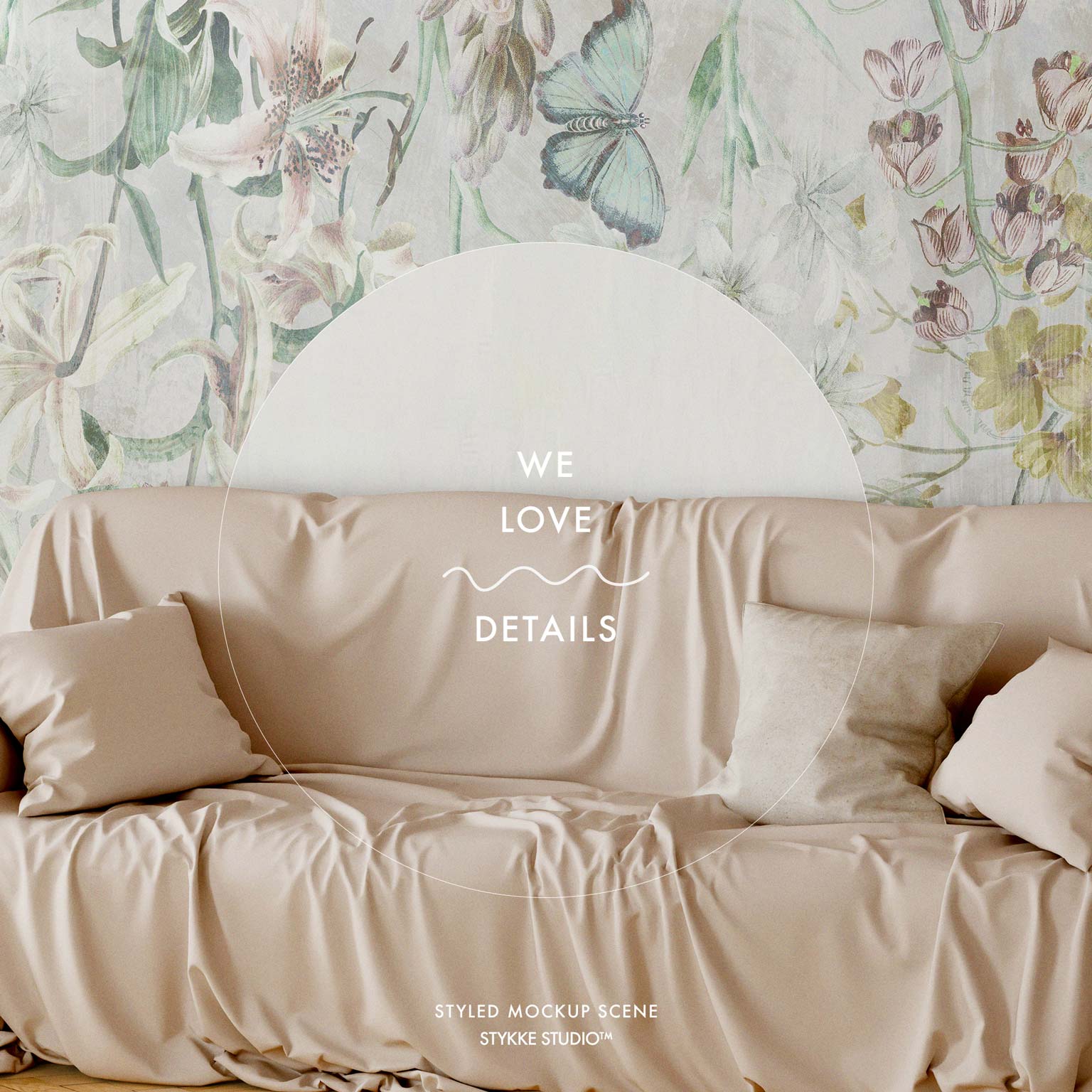Wallpaper Mockup | Tropical Linen 2