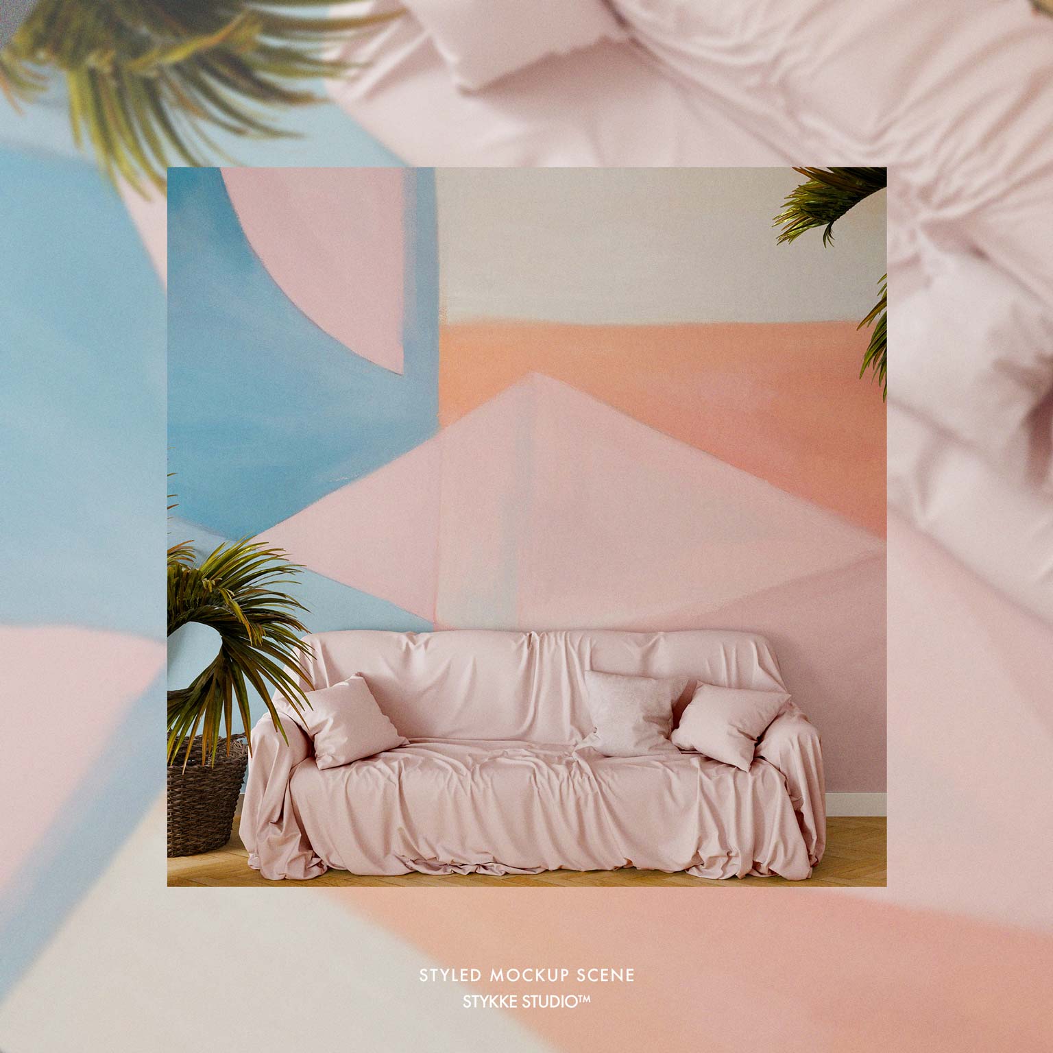 Wallpaper Mockup | Tropical Linen 1