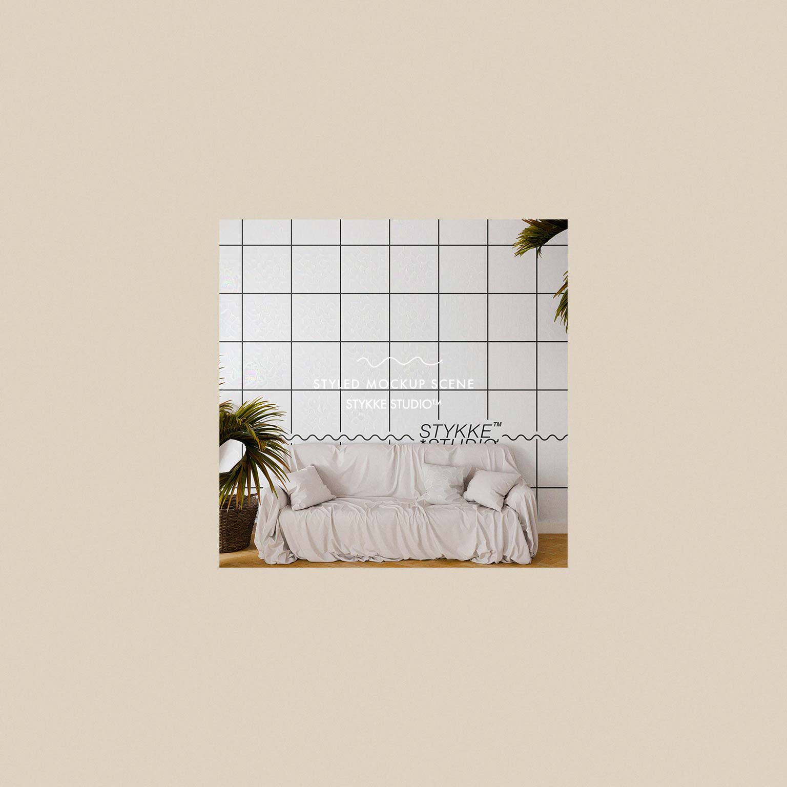 Wallpaper Mockup | Tropical Linen 1