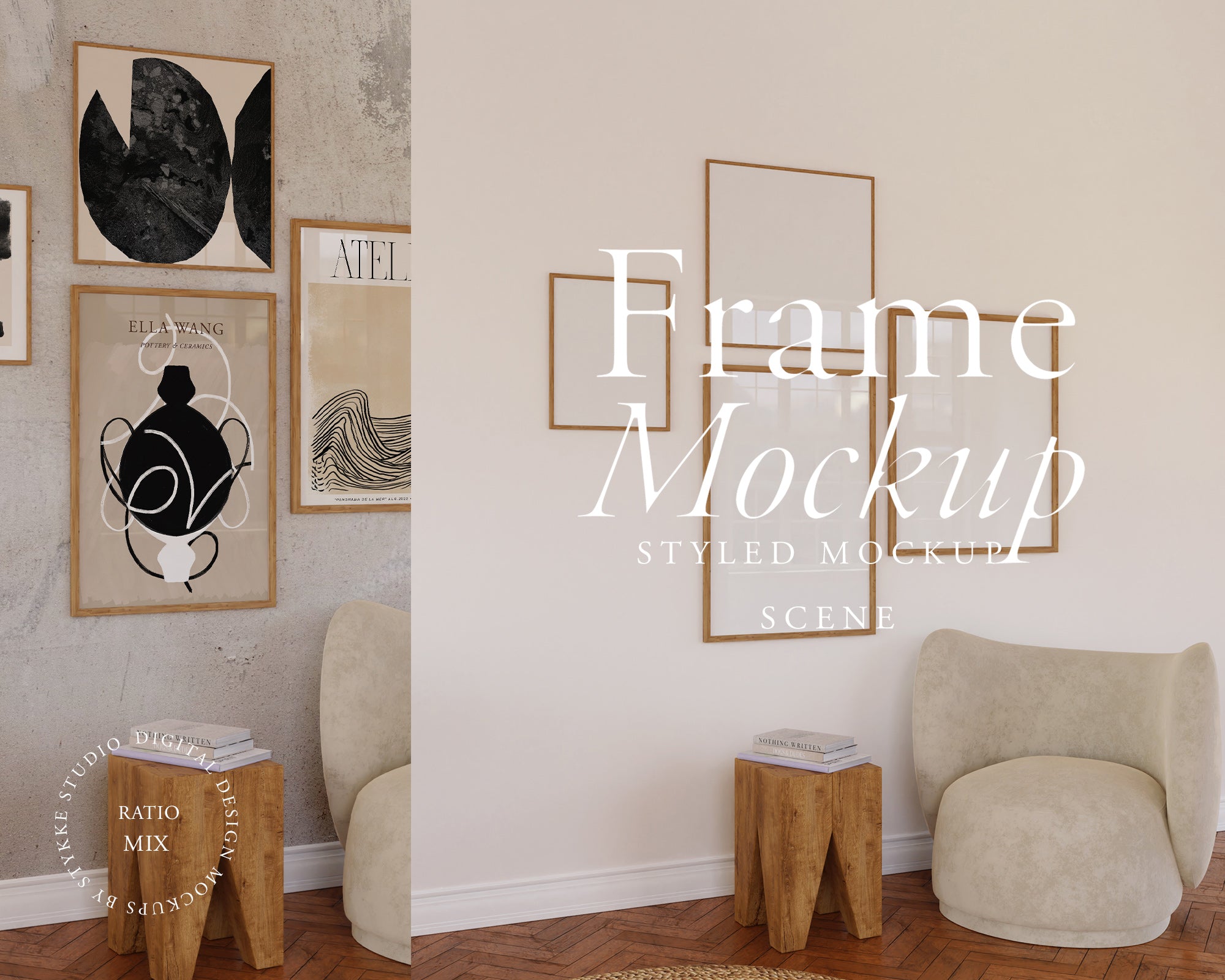 Freya's Room 14 | 4 Frame Single Mockup