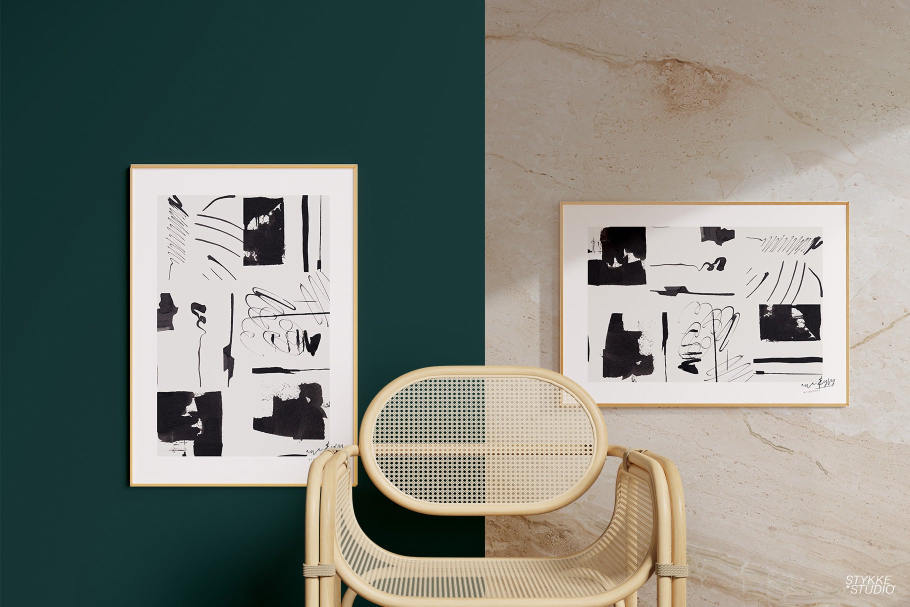 THE MINIMALIST NO.1 | The Thin Frame Essential Mockup Collection - Stykke Studio