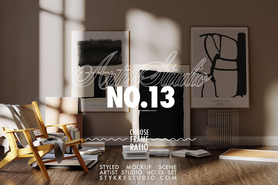 ARTIST STUDIO NO. 13 | Frame Mockup Set