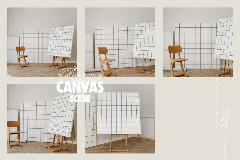 EASEL NO. 26 | Frame & Canvas Mockup Set