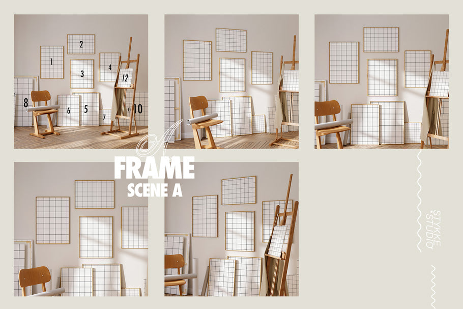 EASEL NO. 27 | Frame & Canvas Mockup Set