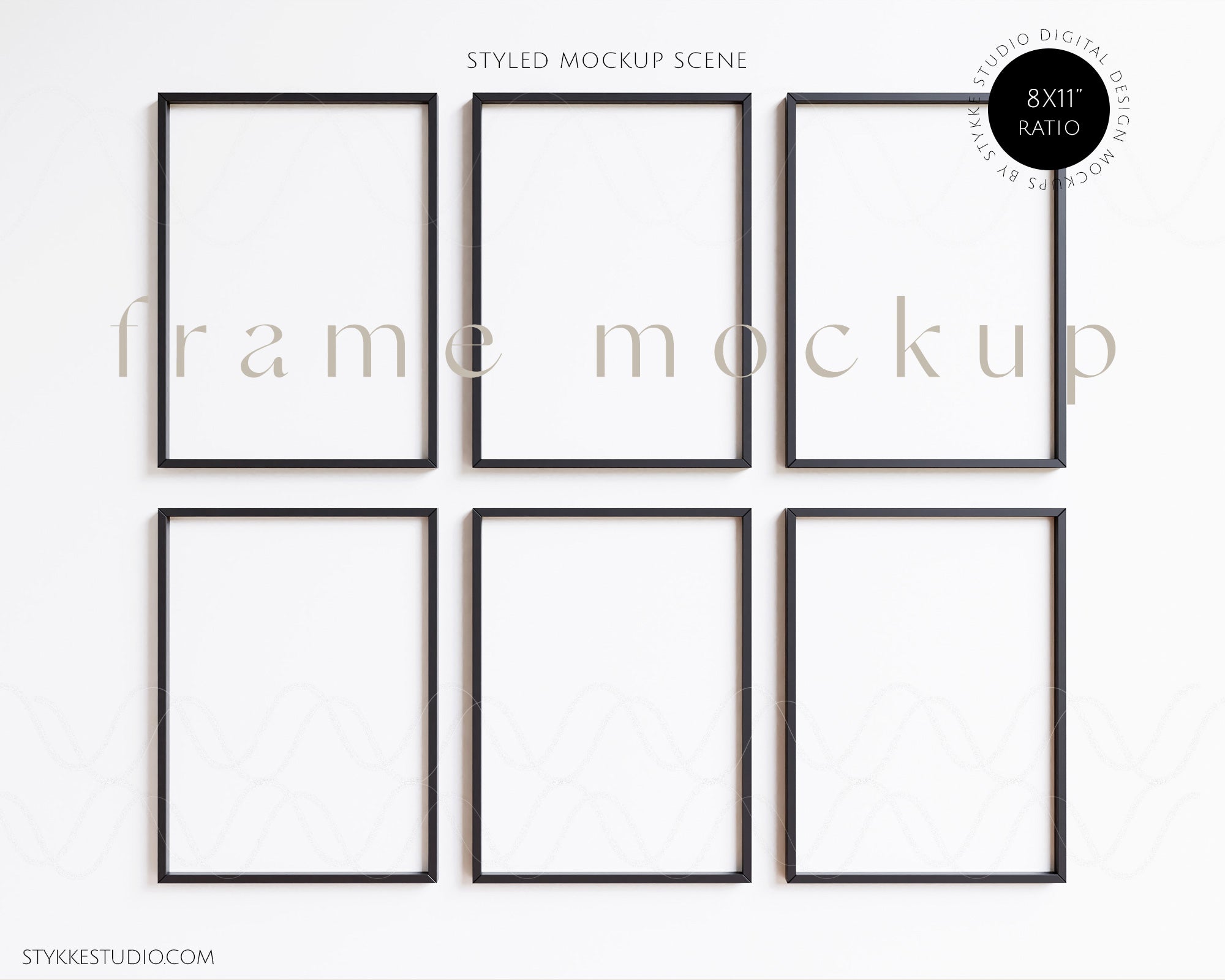 Black & White 02 | 6 Frame Single Mockup