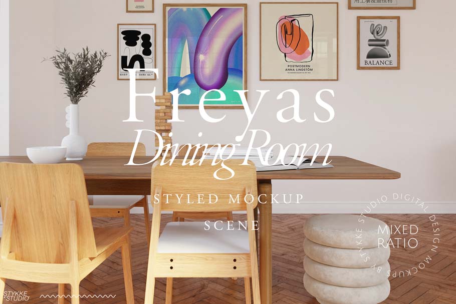 FREYA'S DINING ROOM | Frame Interior Mockup