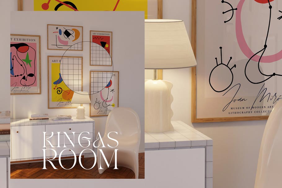 KINGA‘S ROOM | Frame & Interior Mockups - Stykke Studio
