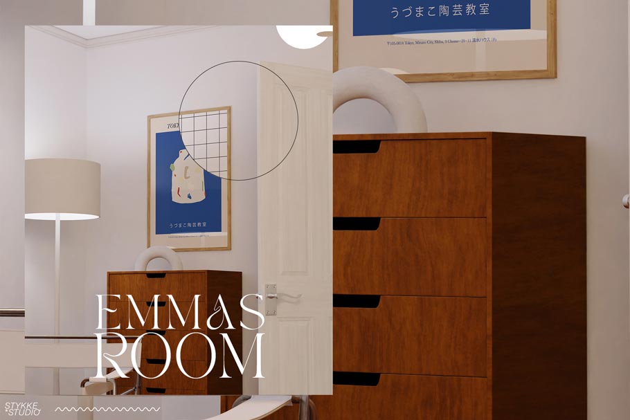 EMMA‘S ROOM | Frame & Interior Mockups - Stykke Studio