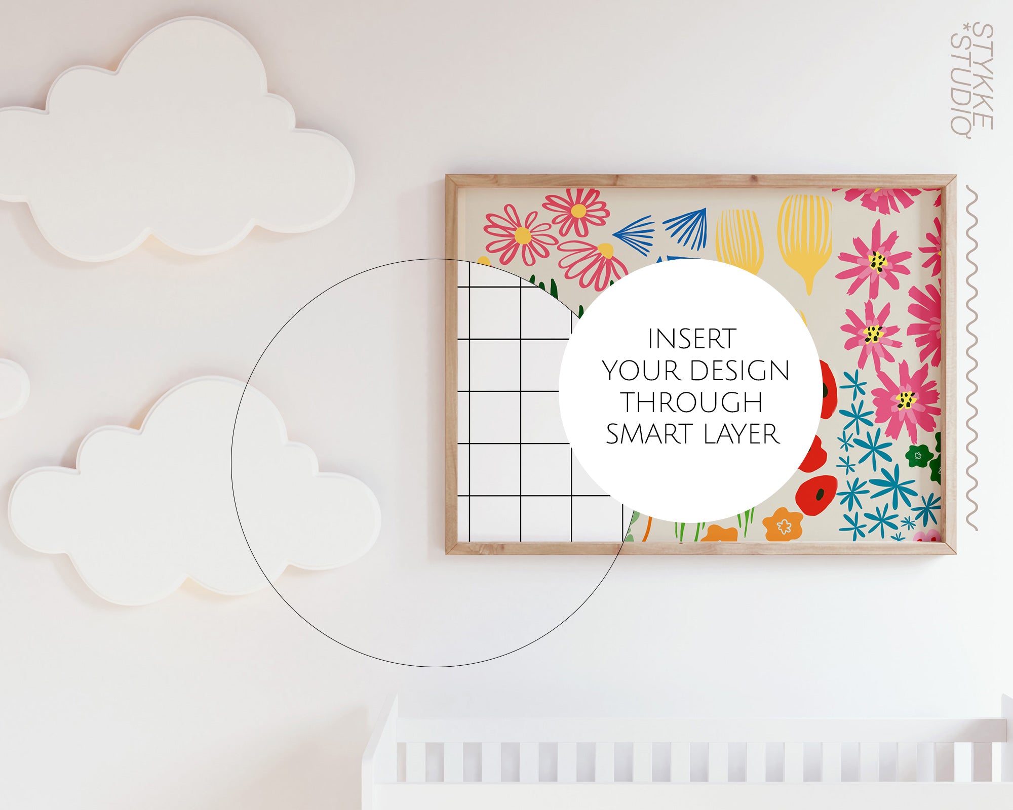 Nursery 04 | 1 Frame Single Mockup   Stykke Studio