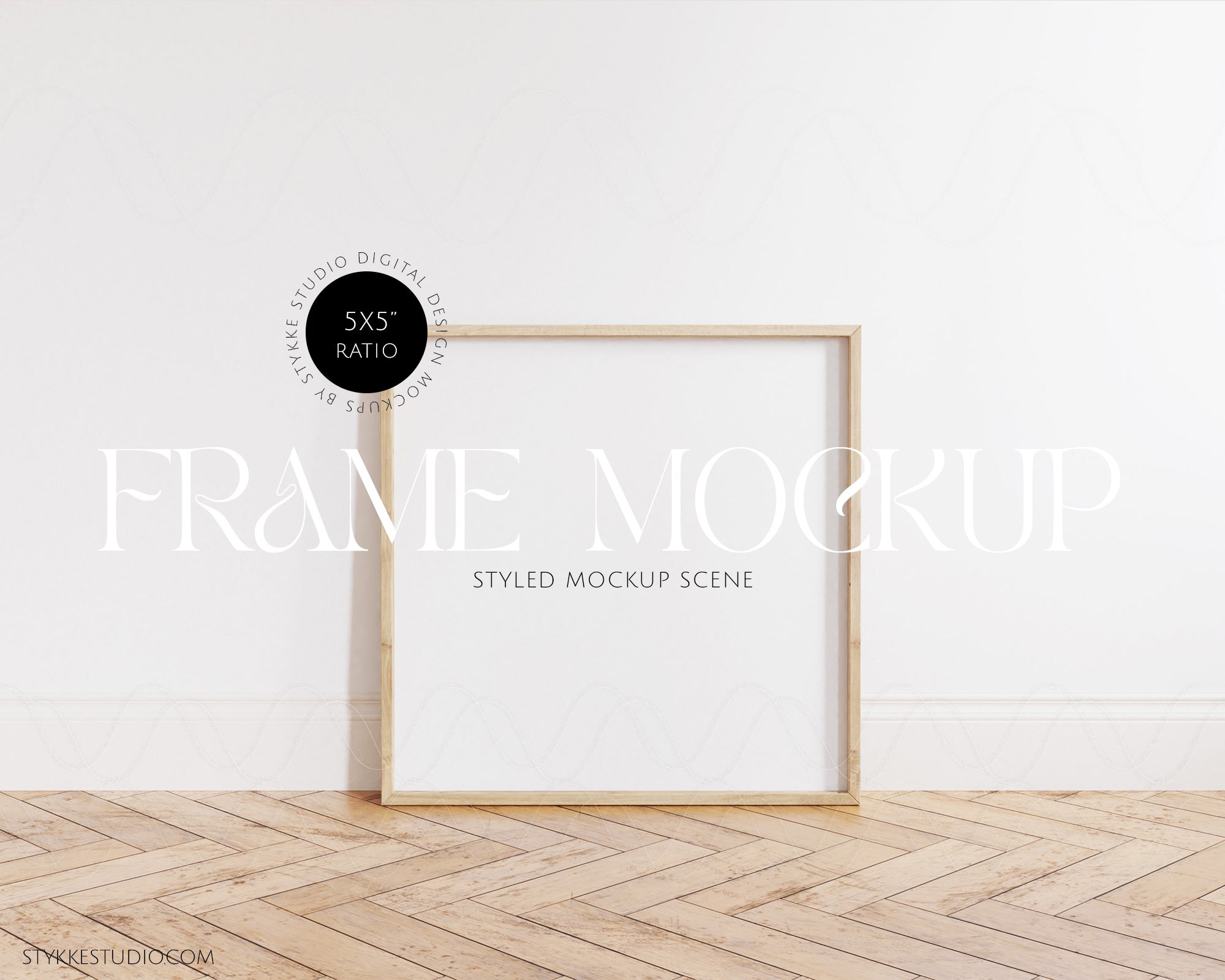 Square Wood 01 | 1 Frame Single Mockup