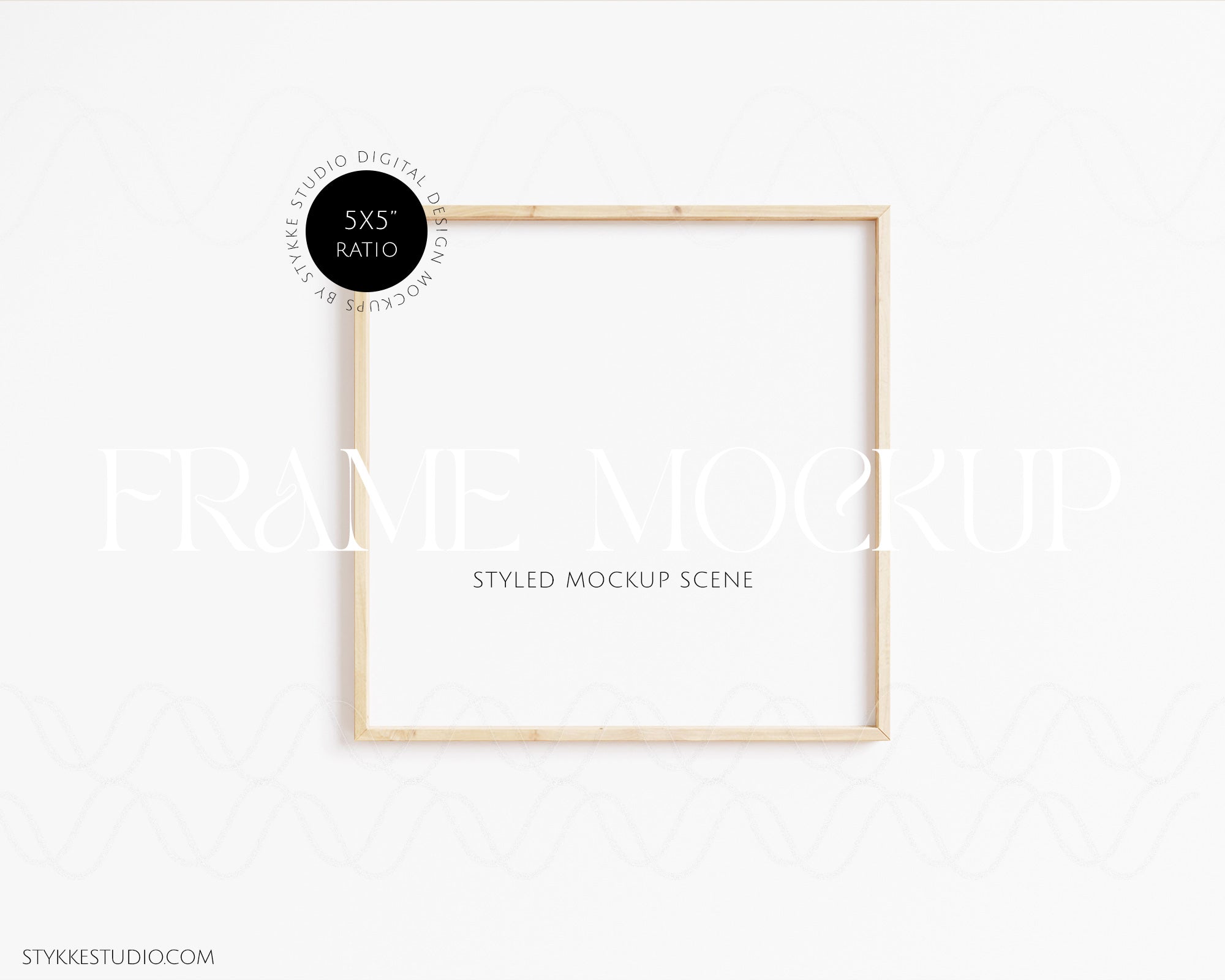 Square Wood 04 | 1 Frame Single Mockup