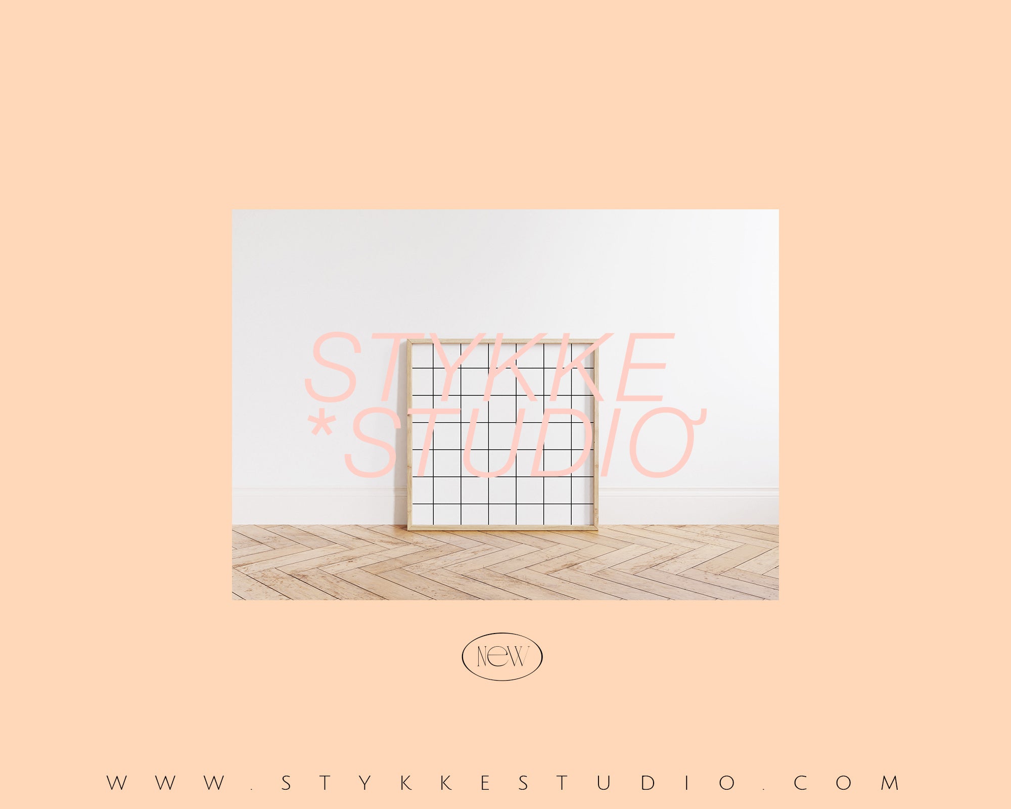 Square Wood 01 | 1 Frame Single Mockup