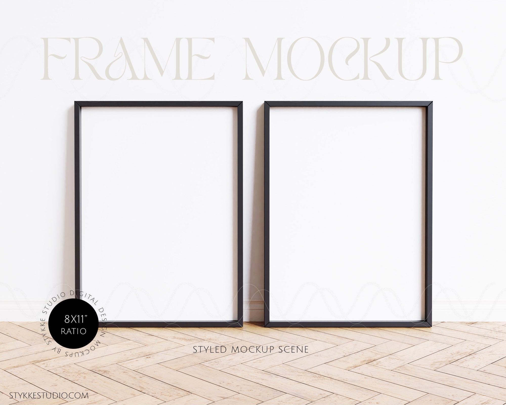 Black & White 04 | 2 Frame Single Mockup