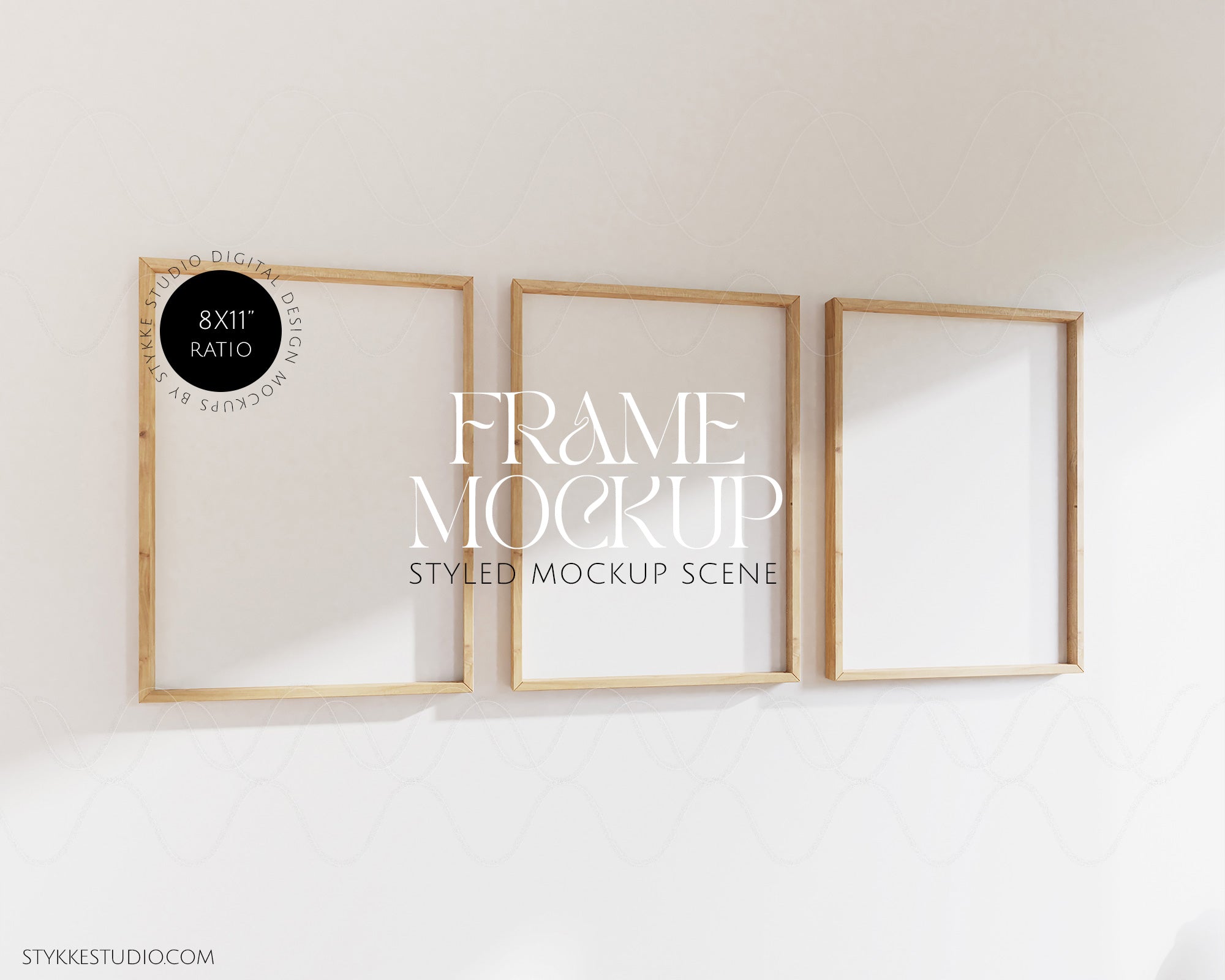 Natural Wood 06 | 3 Frame Single Mockup
