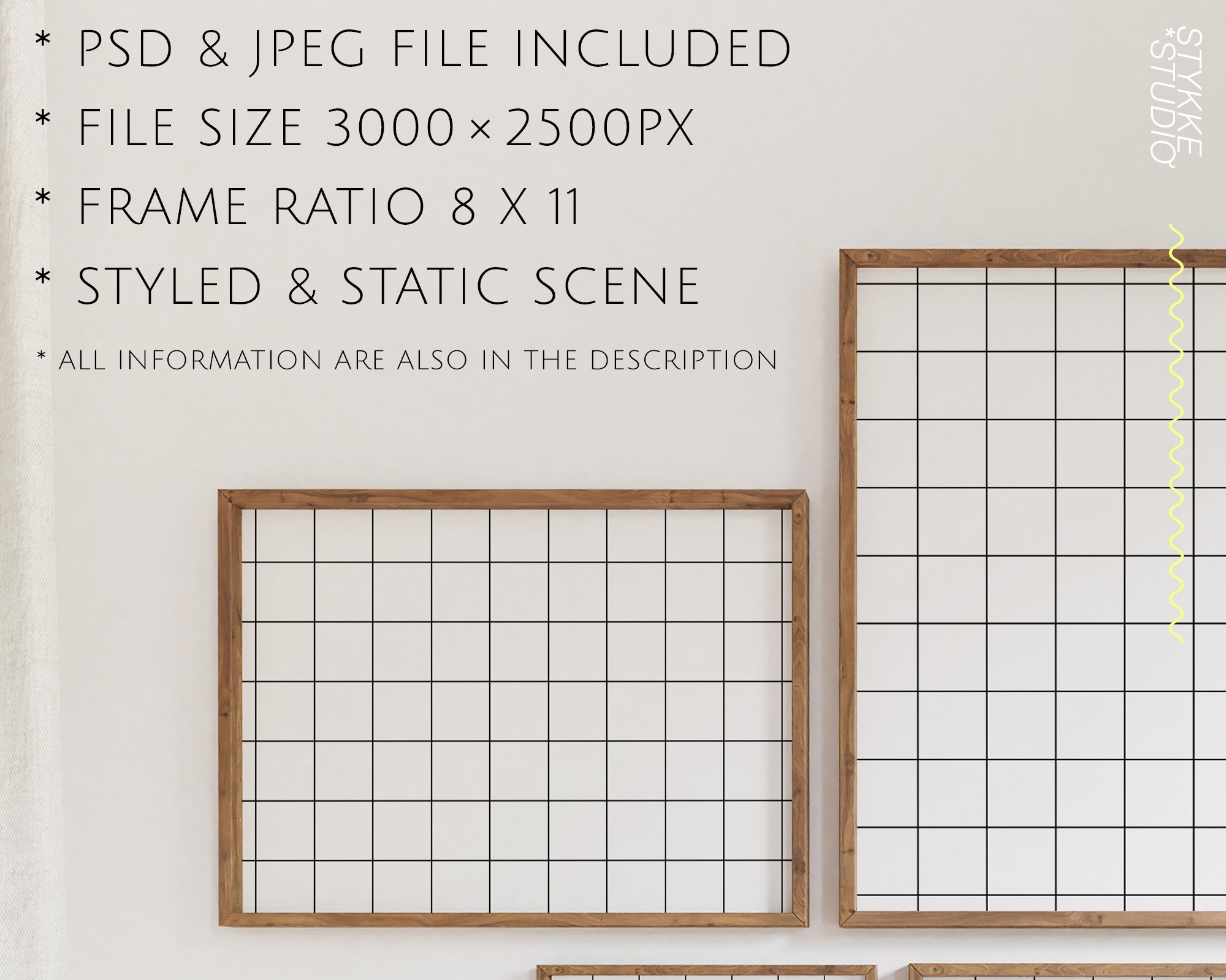 Natural Wood 01 | 6 Frame Single Mockup