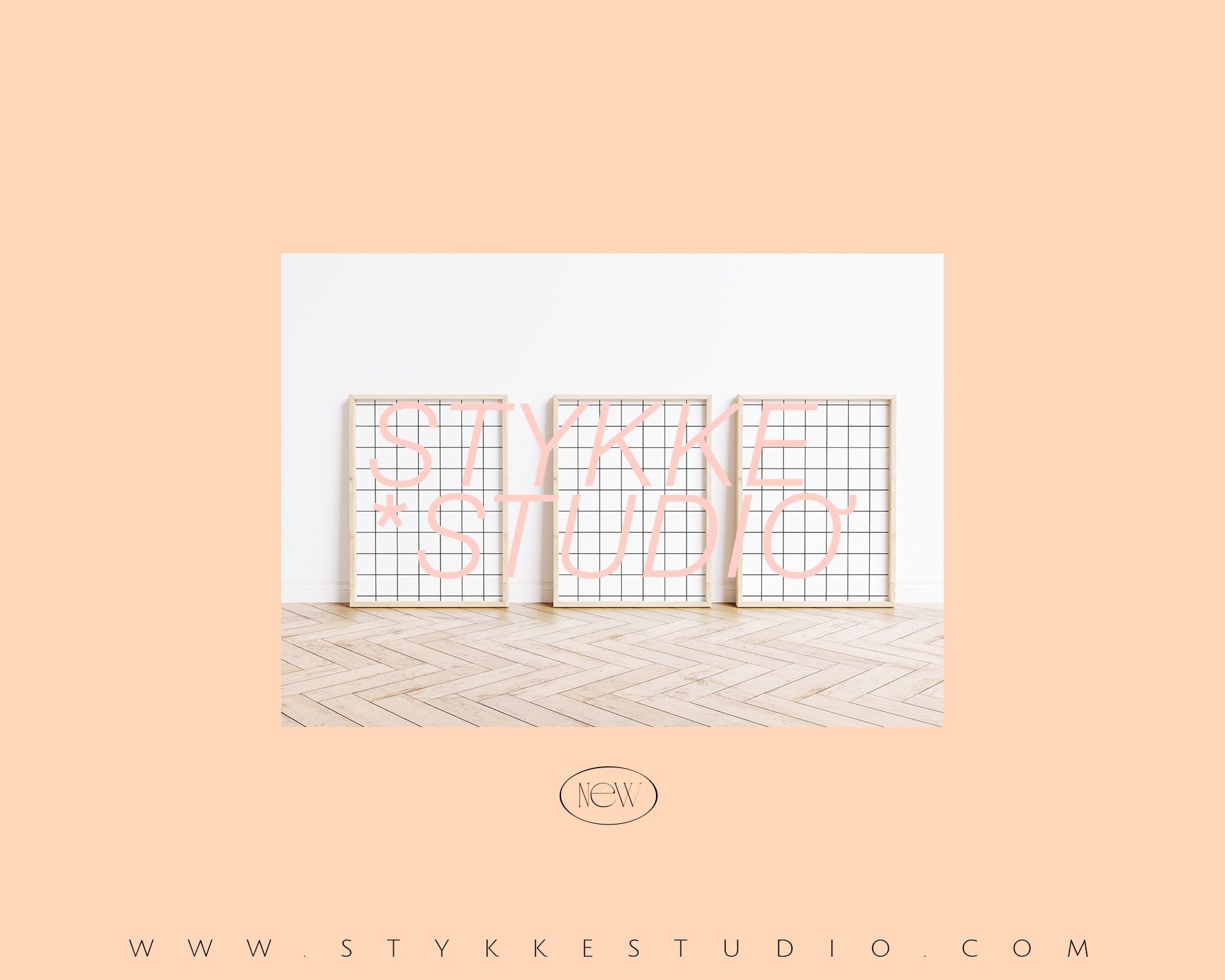 Natural Wood 18 | 3 Frame Single Mockup